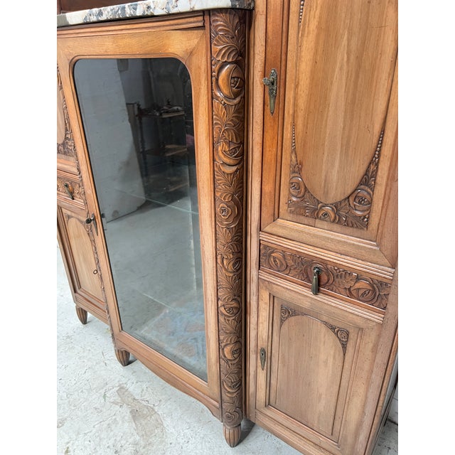 Art Deco Sideboard in Walnut, 1930s For Sale - Image 14 of 17