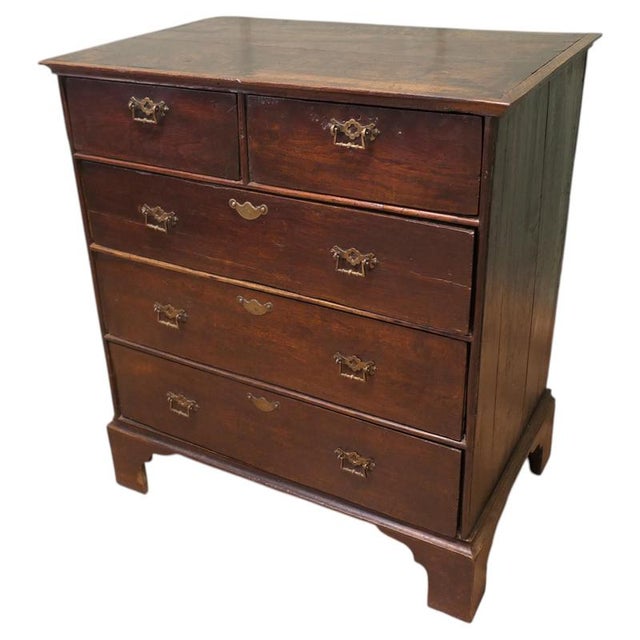 Brown 18th Century Georgian Oak Chest of Drawers For Sale - Image 8 of 8