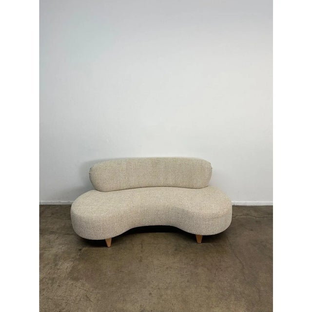 Made to Order Kidney Loveseat Sofa For Sale In Los Angeles - Image 6 of 11
