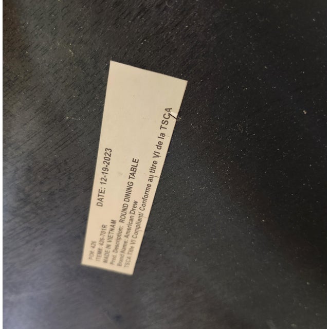 Traditional American Drew Meyers Round Dining Table 426-701r Addison Cherry Walnut 60" Attributed For Sale - Image 3 of 14