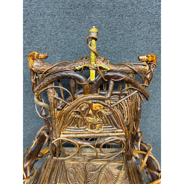 1937 Old Hickory Company Presentation "The Dog Chair" For Sale - Image 18 of 18