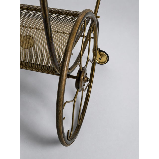 Mid-Century Bar Trolley from Firma Svenskt Tenn, Sweden, 1950s For Sale - Image 6 of 9