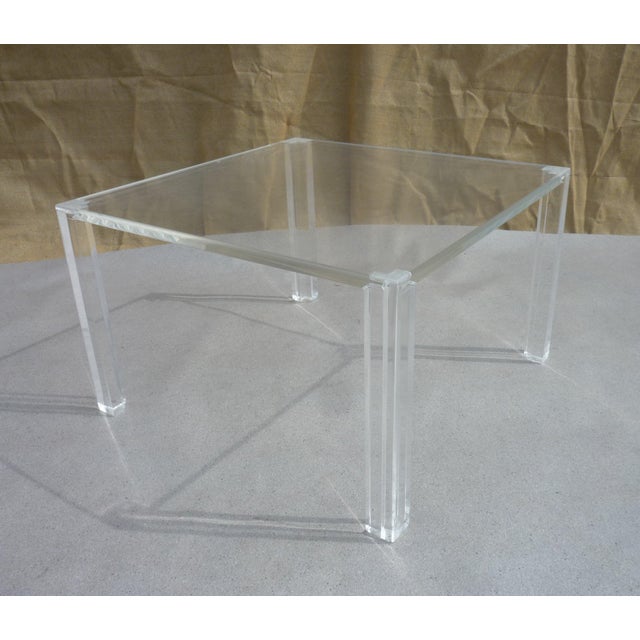Modern Coffee Table in Acrylic Glass, 1990s For Sale - Image 3 of 6