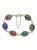 Mid-Century Modern 1960s 14k Yellow Gold Multi-Gemstone Intaglio Link Bracelet For Sale - Image 3 of 10