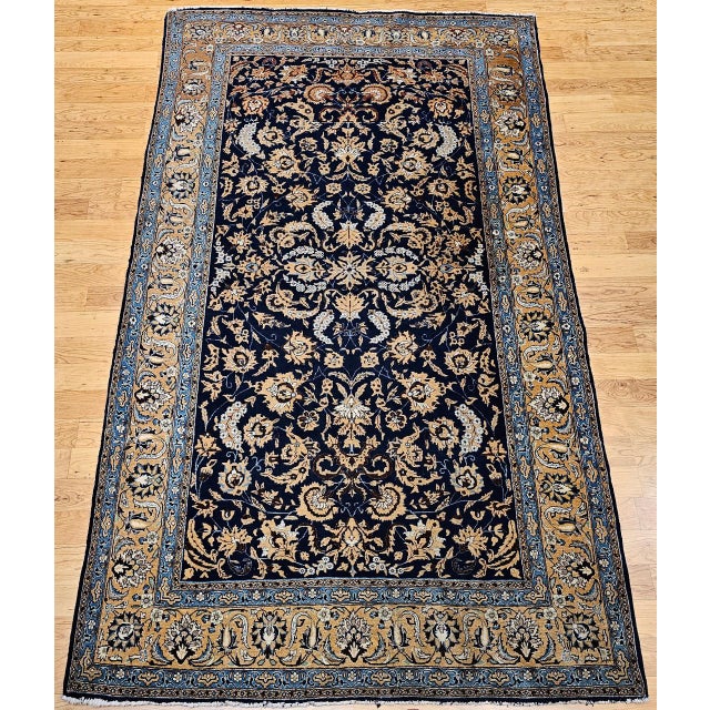 "Elevate your space with this magnificent vintage Persian Tabriz rug, crafted in the early 1900s with an intricate allover...