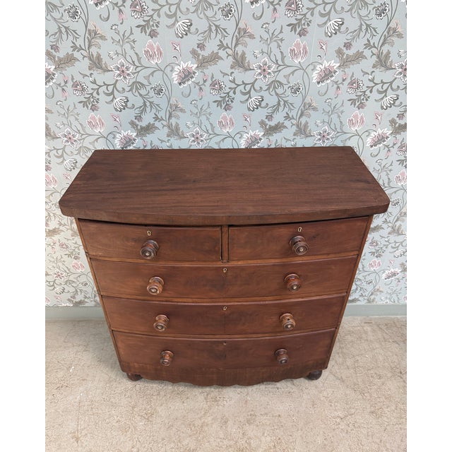 Large Antique English Chest of Drawers, 1890s For Sale - Image 11 of 16