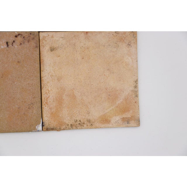 19th Century Set of Four Baroque Floral Tiles, Portuguese For Sale - Image 11 of 11