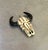 Southwestern style carved bone & horn cow's head pendant. Excellent condition.