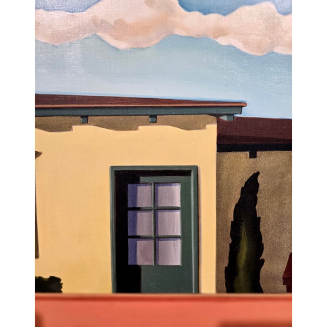 Paper R. Kenton Nelson—Pasadena Light on the House Beyond the Wall—Architectural Oil Painting For Sale - Image 7 of 14
