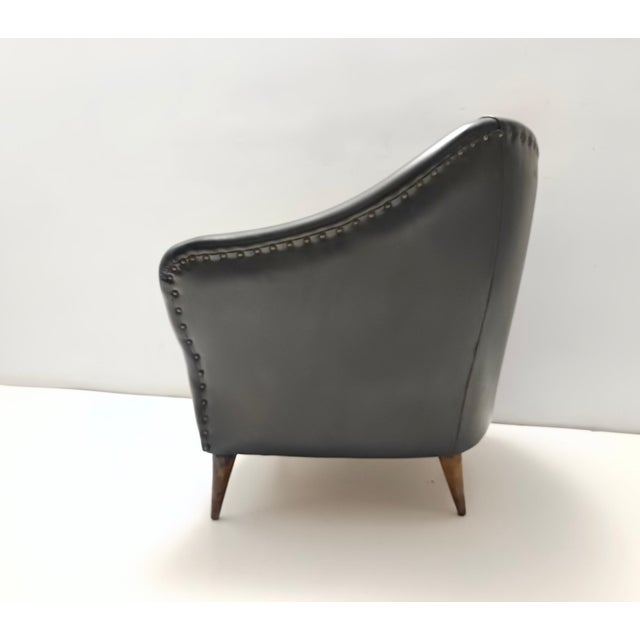 Dark Gray Chair in the style of Gio Ponti for Casa e Giardino, 1950s For Sale - Image 6 of 11