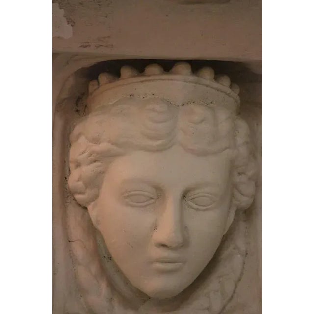 Vintage Very unique and gracious in form and style pair of plaster composition classical corbel Wall Brackets with faux...