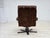 Danish Swivel Armchair in Brown Furniture Leather from Georg Thams, 1970s For Sale - Image 9 of 18