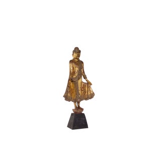 Burmese Artist, Mandalay Buddha Sculpture, 19th Century, Wood For Sale