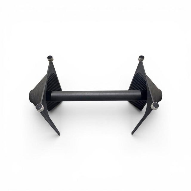 Postmodern Black Cast Iron Dining Table with Glass Top, 1980s For Sale - Image 10 of 15