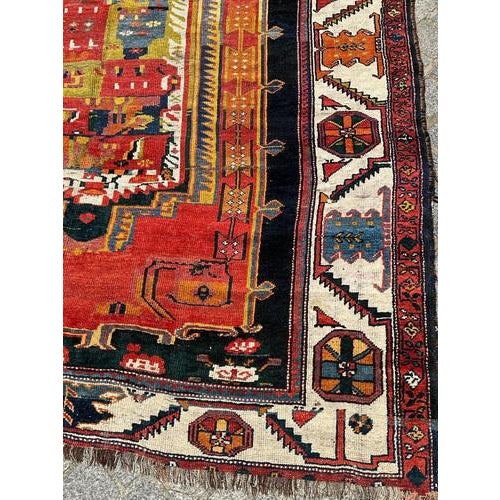 Colourful Kurdish Rug, 1890s For Sale - Image 6 of 18