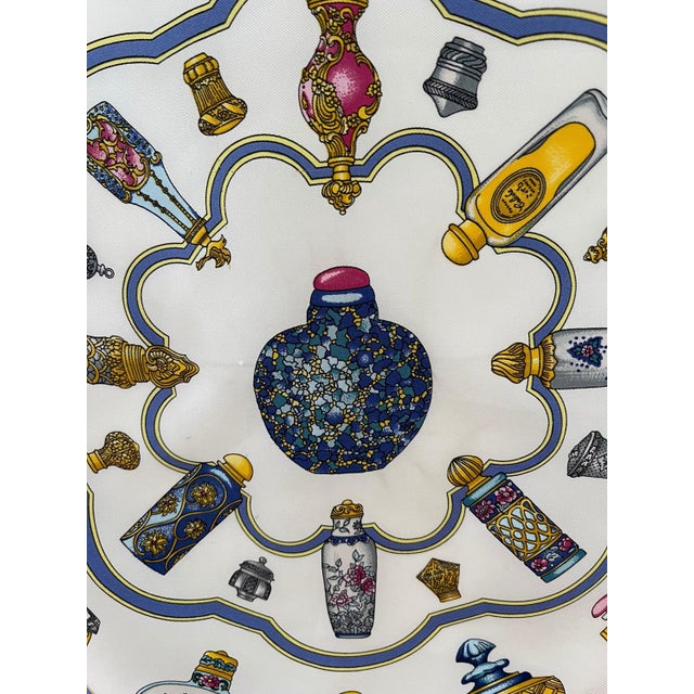 Contemporary Hermès Gavroche Flacons Silk Scarf 1997 Baschet Catherine For Sale - Image 3 of 9