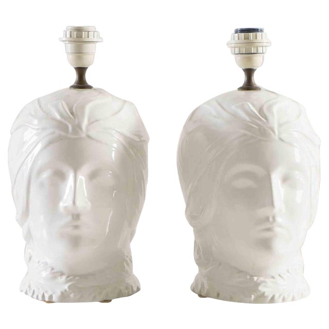 Lamps in the style of Tommaso Barbi, Italy, 1980s, Set of 2 For Sale