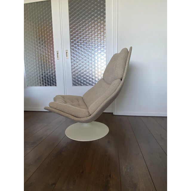 Beige Model F588 Lounge Chair by Geoffrey Harcourt for Artifort, 1960s For Sale - Image 8 of 13