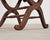 Set of Eight French Provincial Leather Oak Curule Dining Chairs For Sale - Image 16 of 18