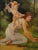 Wood French Neoclassical Cupid & Venus Oil Painting After Guillaume Seignac 29" For Sale - Image 7 of 10