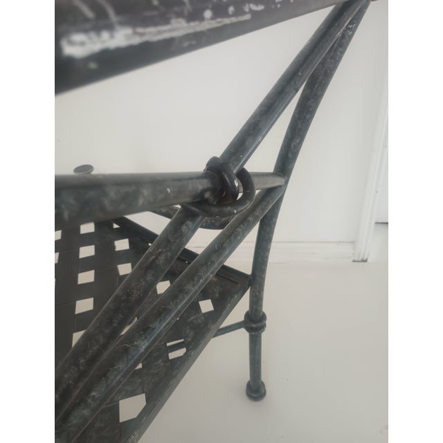 Six Vintage Iron Patio Chairs For Sale - Image 14 of 15
