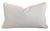 Custom-tailored pillow in Thibaut Anna French "Villeneuve" linen fabric. Cream cotton-velvet fabric back. Custom cord...