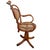 1900-1909 Rare Late Victorian Bespoke Bent Oak Barbers Chair With Cane Seat, Germany For Sale - Image 4 of 8
