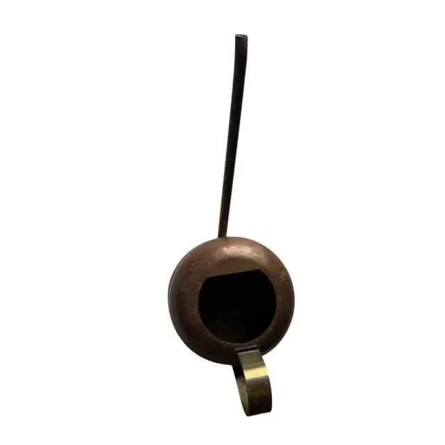 Great old copper watering can with a brass handle For that person who loves both plants and antiques!