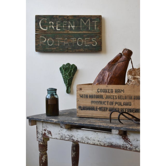 Vintage Hand-Made Paper Mâché Hanging Ham Store Display, Circa 1960s. A delightful take on store displays, this ham is...