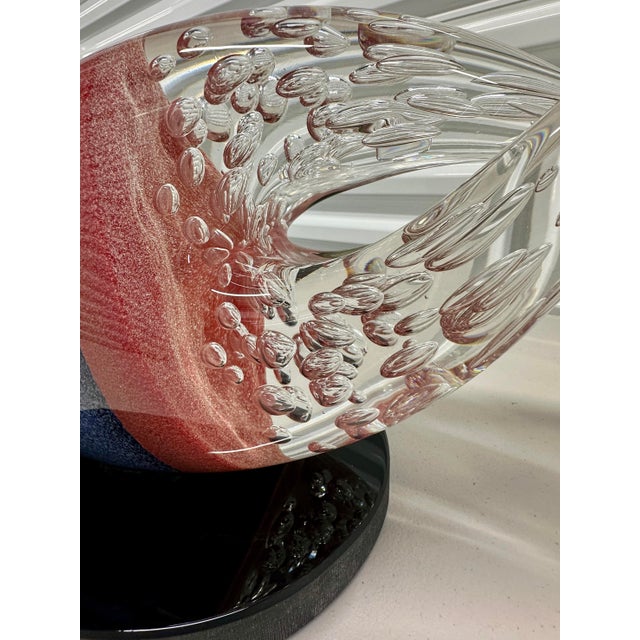 Stefano Toso “Cometa” Murano Art Glass Sculpture, Signed, 19”, Omaggio a Christian R. Lassen, Provenance Included For Sale - Image 11 of 17