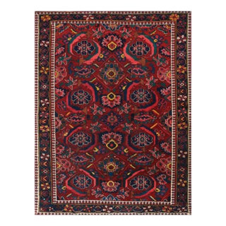 1930s Old Persian Bakhtiari Area Rug 5’3″ X 6’10” For Sale
