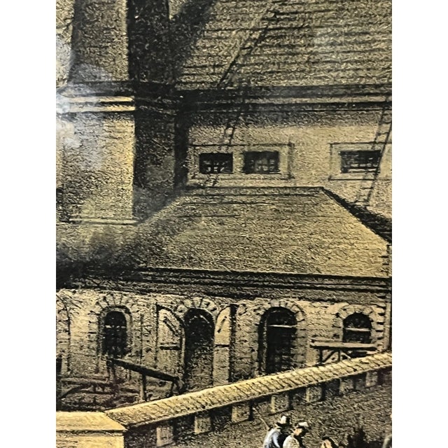 Industrial Vintage 1970s Framed Industrial Art Print Rothschild Ironworks For Sale - Image 3 of 6
