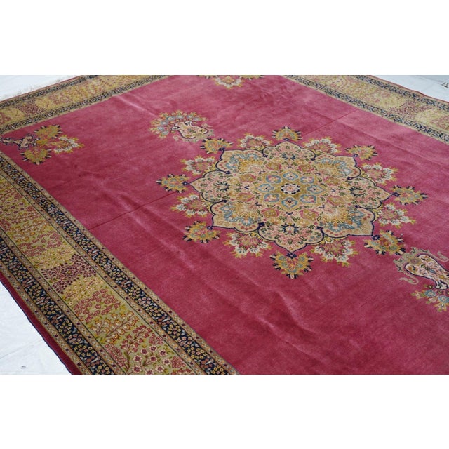 19th Century Antique Tabriz Rug 7'11'' X 11'2'' For Sale - Image 5 of 8