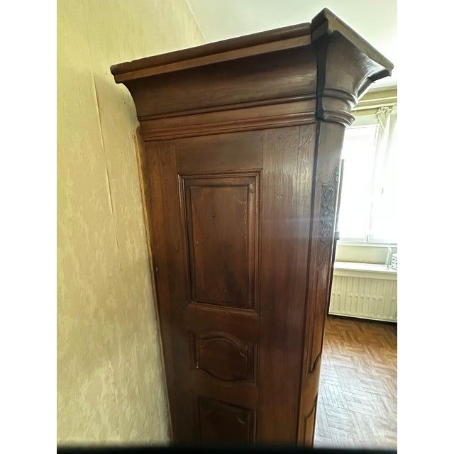 Large Alsatian Louis XV Style Wardrobe in Walnut, 18th Century For Sale - Image 10 of 18