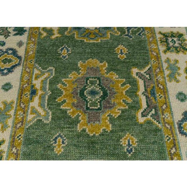 Turkish Oushak Rug 3' x 6'10" #20437 For Sale - Image 4 of 8