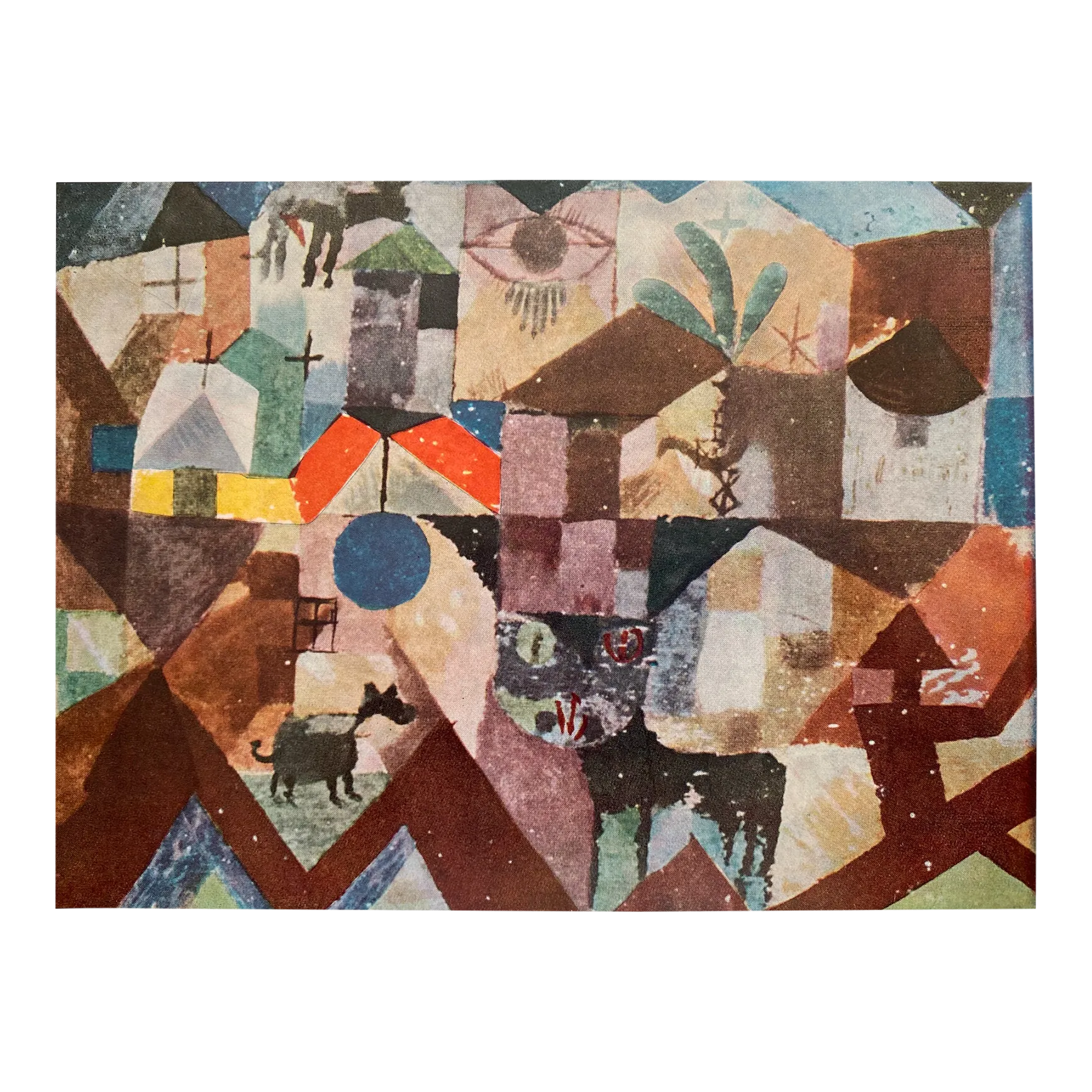 「Paul Klee」 Paul Klee Vintage 1959 Modernist Fine Art Lithograph Print