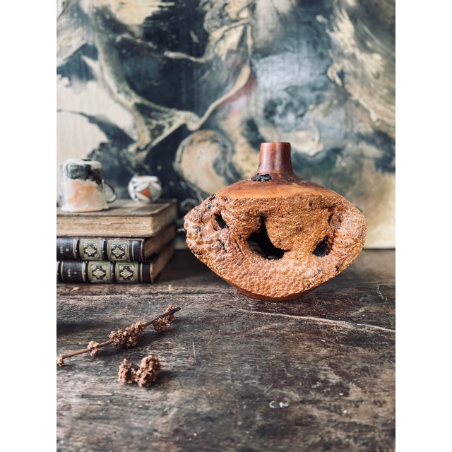 Artist Berglund Signed Burled Wood Vase For Sale - Image 9 of 12