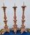 Wood Vintage Candlesticks in Golden Wood, Set of 3 For Sale - Image 7 of 15