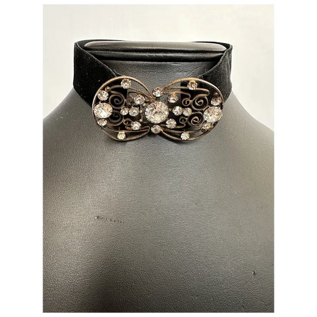 Early 20th Century Czech Rhinestone Choker For Sale In Denver - Image 6 of 8
