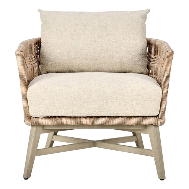 Outdoor Malibu Woven Club Chair For Sale