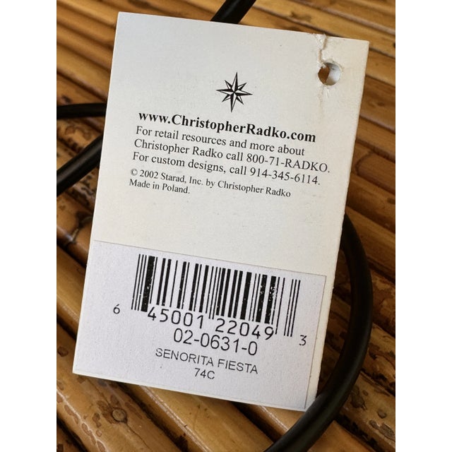 Red Christopher Radko “Seniorita Fiesta” Ornament For Sale - Image 8 of 9