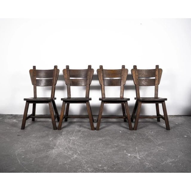 Oak Dining Chairs, 1960s, Set of 4 For Sale - Image 9 of 18