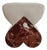 Red Marble Heart-Shaped Cushion Amarino Seat by Esther Knopfler For Sale