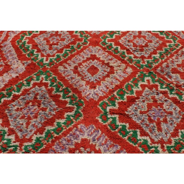 Mid 20th Century Mid 20th Century Vintage Berber Moroccan Rug - 05'10 X 08'04 For Sale - Image 5 of 6