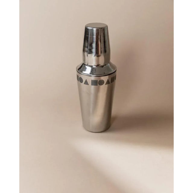 Vintage Geometric Cocktail Mixer in Stainless Steel, Italy, 1980s For Sale - Image 11 of 11