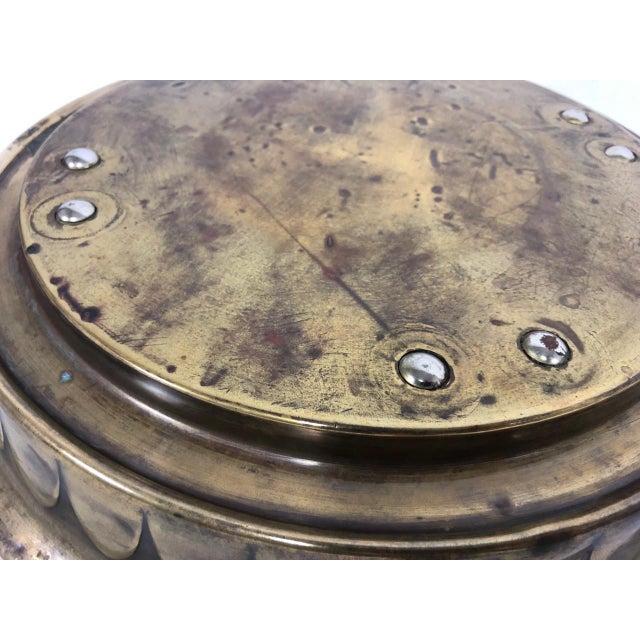 Art Nouveau Brass Floor Plant Stand, 1910s For Sale - Image 11 of 12