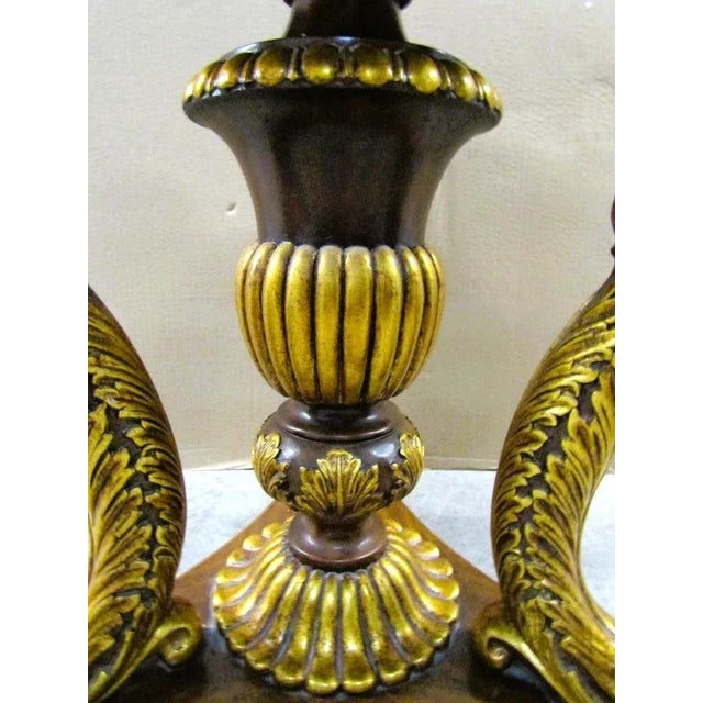 Maitland-Smith Egyptian Revival Dining Table With Winged Creatures Claw Feet 1980s For Sale - Image 14 of 18