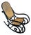 1970s FMG Bentwood & Cane Rocking Chair, Thonet Design, Made in Poland For Sale
