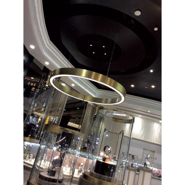 Gold Haute Couture Pendant Lamp by Aggiolight For Sale - Image 8 of 13