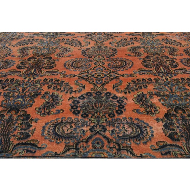 Early 20th Century Rustic Antique Persian Kashan Rug, 08'05 X 11'05 For Sale In Dallas - Image 6 of 11